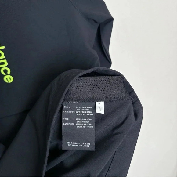 New Balance Womens Small Quarter Zip Light Weight Pullover Black Color - Picture 9 of 12